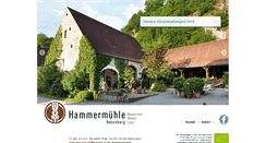 Desktop Screenshot of cafe-hammermuehle-bio.de